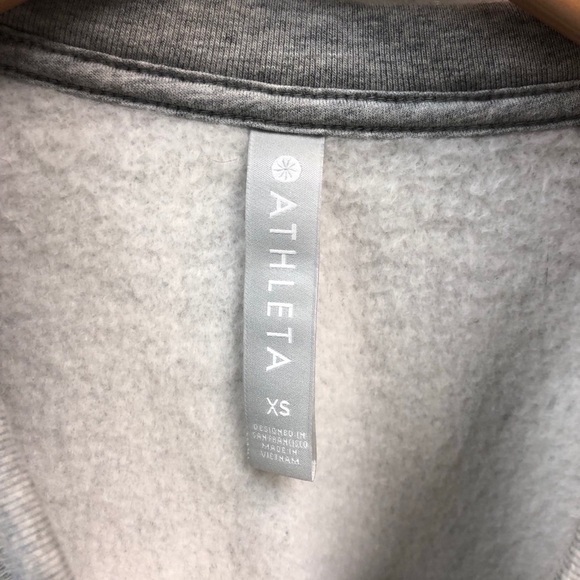 Athleta 24/7 Crew Sweatshirt Size XS Gray Athletic Loungewear Style 486726 - Picture 5 of 8